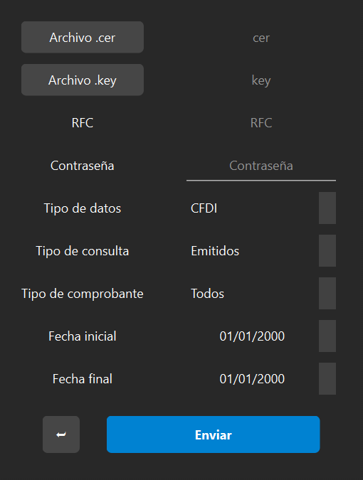 Solicitud Pocket CFDI